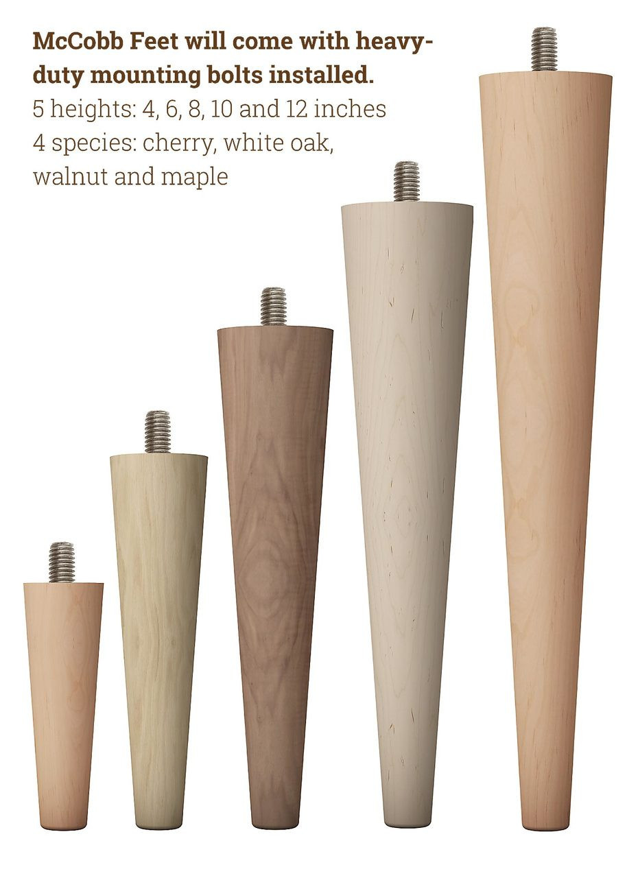 Mid Century Modern Feet & Angled Cleat Set