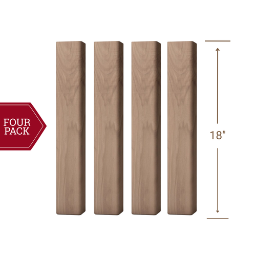 Walnut Foursquare Coffee Table Leg | 4 pack