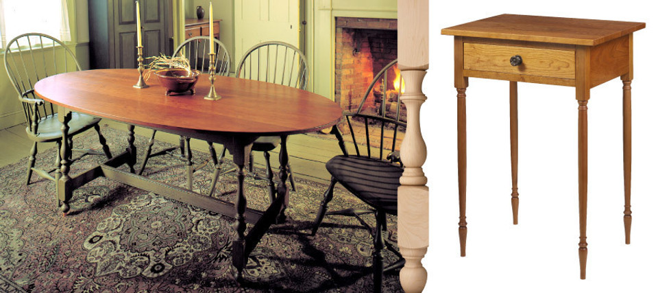 Traditional and Colonial furniture parts
