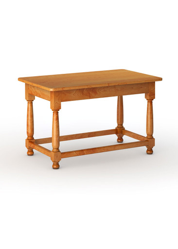 Farmhouse Kitchen Table with Box Stretcher - Cherry (36