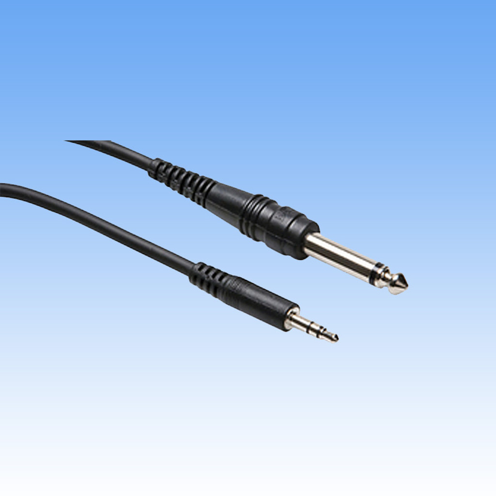 5′ Stereo Mini to ¼” Phono Cable