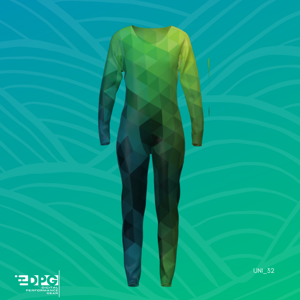 Green Gradient Winterguard Uniform