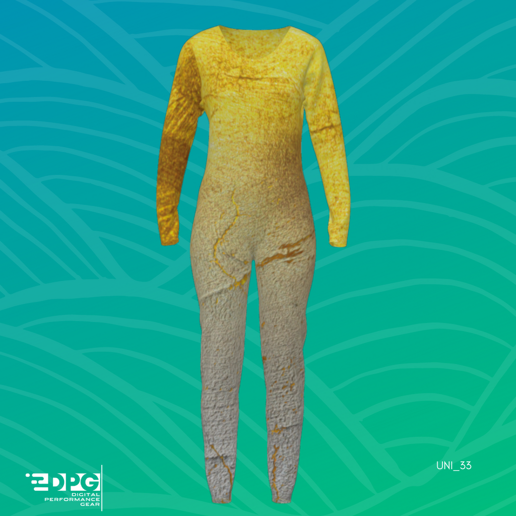 Gold Fresco (Unitard) Color Guard Costume UNI_33