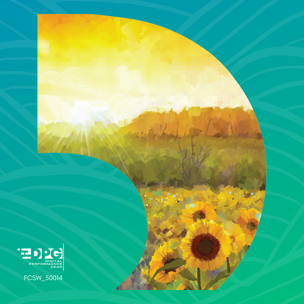Sunflower Painting C-Swing Color Guard Swing Flag (FCSW50014)