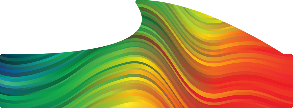 Waves Collection - Colorful Shako Wrap - FRONT