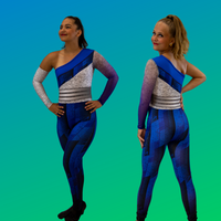 Winter Guard Costume Blue Steel Series (Guard Unitard) 20221411_A