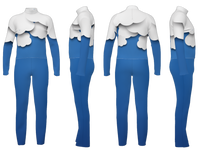 POWU_05 - Cloud Themed Full Power Top and Bibbers Set