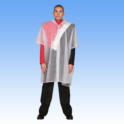 Front Snap Vinyl Poncho