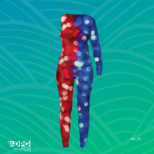 Flashing Lights Color Guard Unitard (UNI_35)