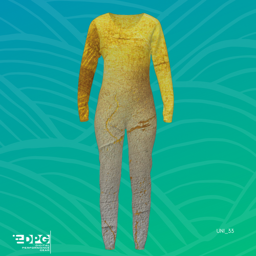 Gold Fresco Color Guard Unitard (UNI_33)