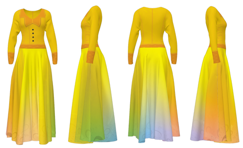 Memories Color Guard Dress (DRE_19)