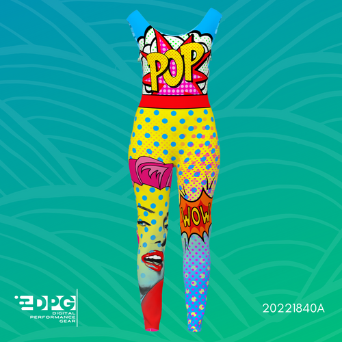 Pop of Color! Unitard (UNI_61)