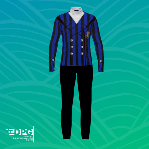 Wednesday Collection: Nevermore Standard Top & Black Bibbers Set (STAT_WED)