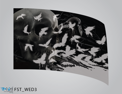 Wednesday Collection: Raven Standard Flag (FST_WED3)