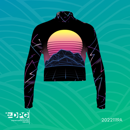 80s Sunset Standard Top with Crop (STAT_65)