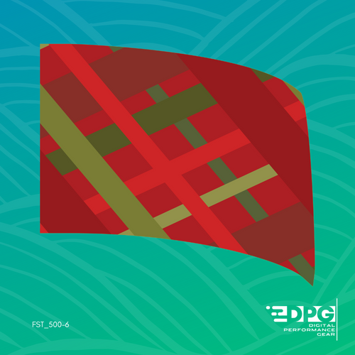 Christmas Plaid Color Guard Flag (FST_5006)