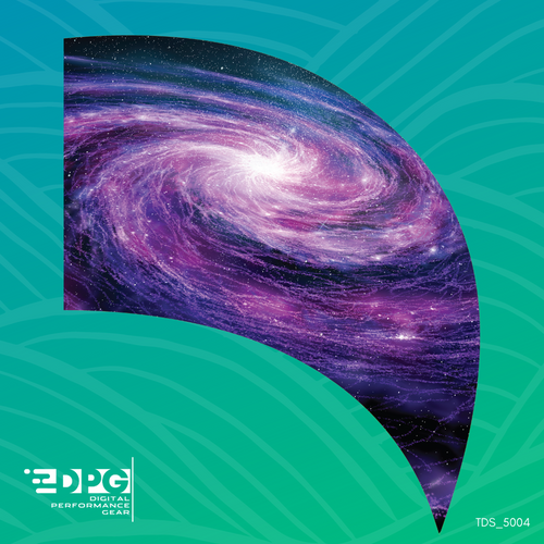 Purple Galaxy Teardrop Color Guard Swing Flag (FTD_5004)