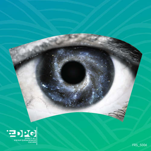 Galaxy Eye Rainbow Color Guard Swing Flag (FRS_5006)