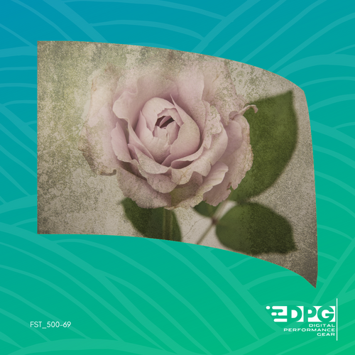 Vintage Rose Standard Color Guard Flag (FST_50069)