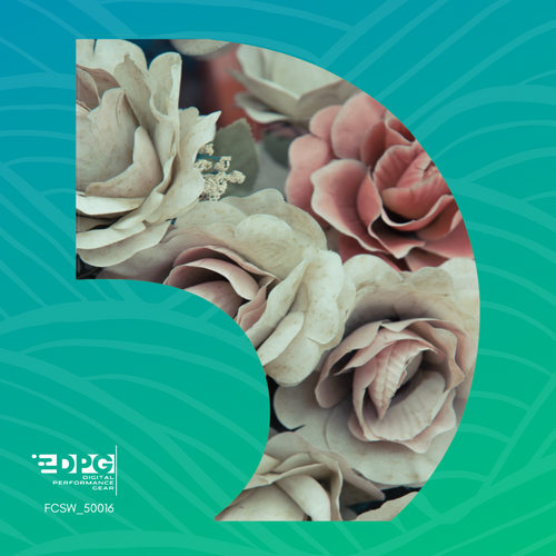 Vintage Roses C-Swing Color Guard Swing Flag (FCSW50016)