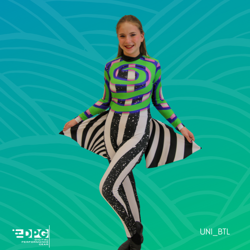 Beetlejuice! Colorguard Costume - Unitard (UNI_BTL)