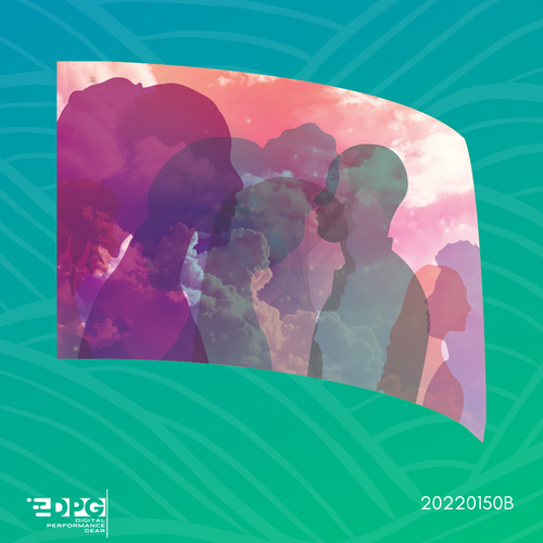 Silhouettes and Clouds Colorguard Flag (20220150B)