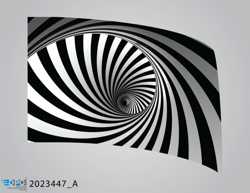 SPIN Package - Black and White Swirl Standard Flag (20232447_A)