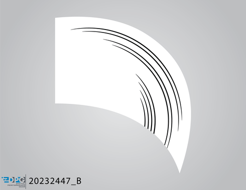 SPIN Package - Black and White Brush Teardrop Flag (20232447_B)
