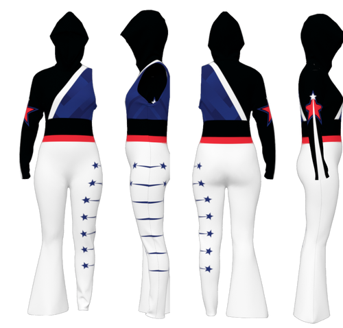 Stars Collection - Unitard w/ Midsize Hood (UNI_STAR1)
