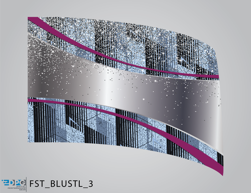 Blue Steel Collection - Reverse Wave Standard Flag (FST_BLU3)