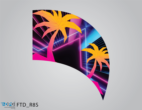Retro 80's Collection - Tropical Teardrop Flag (FTD_R8S)