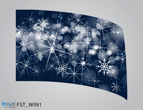 Winter Wonderland Collection - Midnight Blizzard Standard Flag (FST_WIN1)