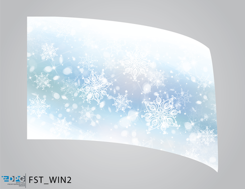 Winter Wonderland Collection - White Snow Standard Flag (FST_WIN2)