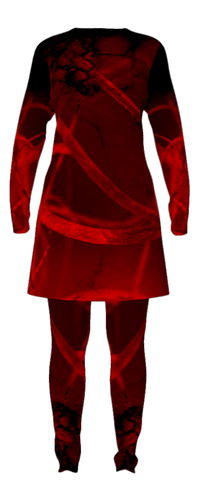 Heartbeat Collection - Full Costume Red Tunic w/ Leggings (TUN-LEGG_HRBT)