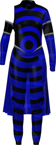 SoundWaves Collection - Unitard Full Uniform w/ Knee Length Half Skirt & Armband 1 (20211078_Goodpasture_FemUni_Proof 1)