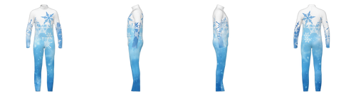 POWU_31 - Snow Themed Full Power Top and Bibbers Set