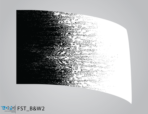 Black and White Package - Standard Flag Black Left Vertical (FST_B&W2)