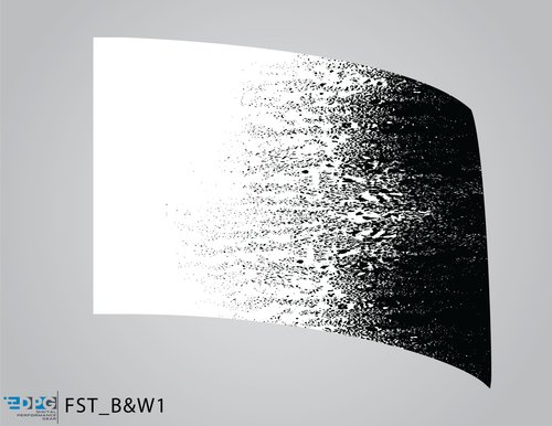 Black and White Package - Standard Flag Black Right Vertical (FST_B&W1)