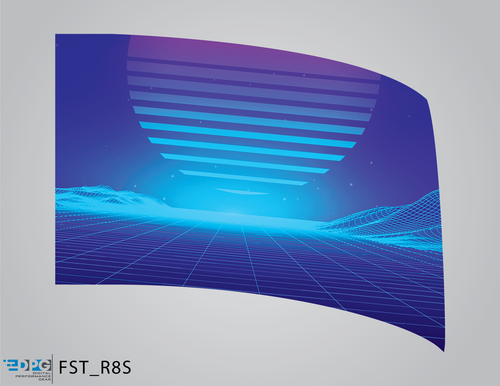 Retro 80's Collection - Blue Standard Flag (FST_R8S)