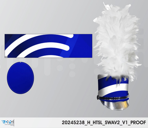 SoundWaves Collection - Hat Slip Blue - Full View