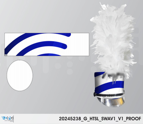 SoundWaves Collection - Hat Slip White - Full View