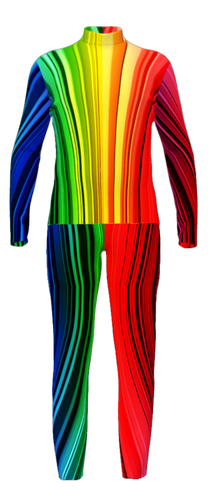 Stripes Collection - Full Colorful Standard Top & Bibbers