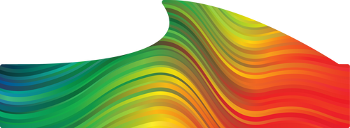 Waves Collection - Colorful Shako Wrap - FRONT