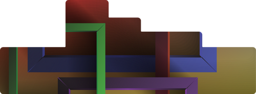 Squares Collection - Colorful Shako Wrap - Front