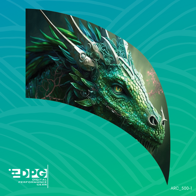 Dragon Arc Color Guard Swing Flag (FARC_5001) - Digital Performance Gear