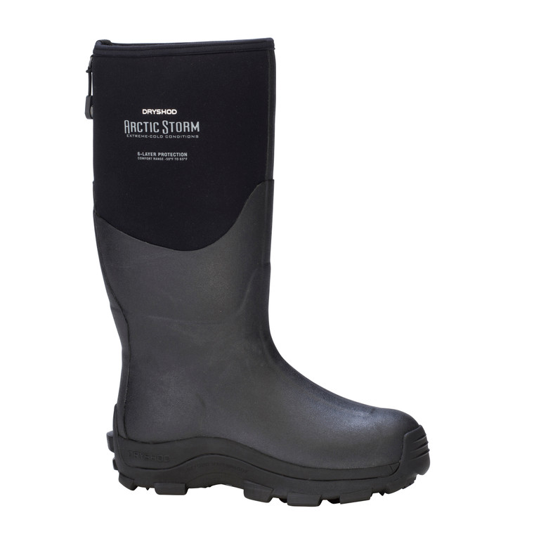 Dryshod Men's Arctic Storm Hi Extreme Conditions Winter Boot Black ARS-MH-BK