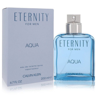 Eternity Aqua by Calvin Klein Eau De Toilette Spray 6.7 oz (Men) V728-501593