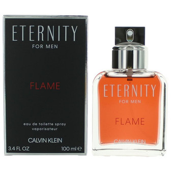 Eternity Flame by Calvin Klein, 3.4 oz Eau De Toilette Spray for Men R654-ametfla34s