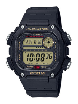 Casio Men's Multi Alarm Chrono Digital Black Watch G818-DW291H-9AV