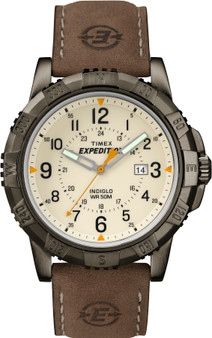 Timex Men's Expedition Rugged Field Watch with Leather Band G818-T49990